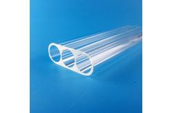 China Laser Spare Parts External Surface Frosted Triple Bore Quartz Glass Tube supplier