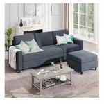 Apartment Modular Sectional Couch L Shaped Stain Resistant Convertible for sale