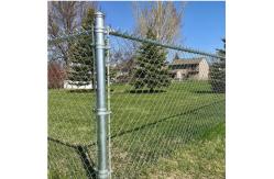 China 6 Gauge Chain Link Mesh Fencing 1.8*15m Roll Galvanized supplier