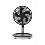 9 Inch Portable Foldable Fan 10000mAh Battery Folding Table Fan With Led Light for sale