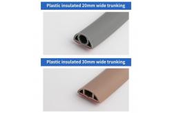 China Brown Architecture PE Profile Customization PVC Cable Trunking supplier