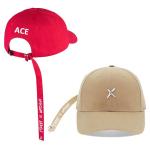 100% Cotton Women Sports Dad Hats With Long Strap Custom Embroidered