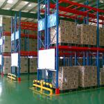 Upright Frame Beam Pallet Racking Rivet Shelving In Industrial Factories for sale