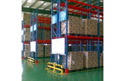 China Upright Frame Beam Pallet Racking Rivet Shelving In Industrial Factories supplier