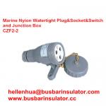 3 pin marine electric socket CZF2-2 waterproof marine socket and switch for sale