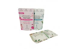 China Eco Friendly Compostable Kraft Pouch With Resealable Zipper For Cosmetic Powder Pack supplier
