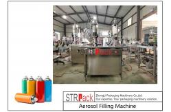 China Semi Automatic Aerosol Spray Paint Can Filling Capping Machine Gas supplier