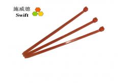 China Non Releasable Orange REACH RoHS 100mm Bulk Cable Ties supplier