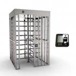 Reliability Waist Full Height Turnstile Gate 304 Stainless Steel For Versatility for sale