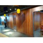 Office Folding Partition Walls MDF With Melamine Material Durable for sale