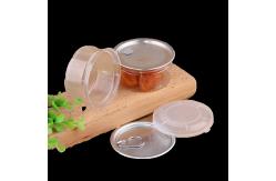 China Transparent PET Plastic Storage Jam Packaging Jar With Aluminum Lid supplier