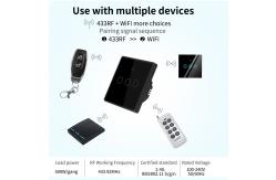 China Tuya WIFI Smart Wall Touch Switch Glass Panel LED supplier