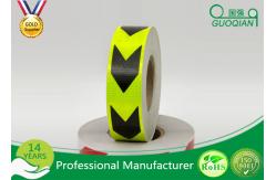 China Dark Self Adhesive Arrow Reflective Electrical Warning Tape For Truck / Vehicles supplier