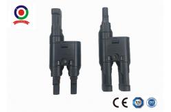 China Black Solar Branch Connector Y PPO Insulationg Material Excellent Moisture Resistance supplier