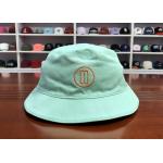 Popular customized colors 100% cotton twill flat embroidery logo bucket hats caps for sale