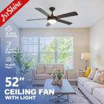 Dimmable LED Light ORB MDF Blades 3 Speeds Remote Ceiling Fan for Lighting Solutions for sale