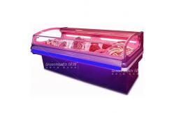 China Fan Cooling Hypermarket Open Meat Display Freezer For Butcher Shop supplier