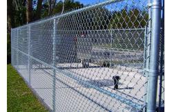 China Anti Aging 9 Gauge Galvanized Chain Link Fence Diamond Hole 3D Modeling supplier