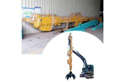 China Excavator Telescopic Arm With Grapple And Long Reach Use Better Material supplier