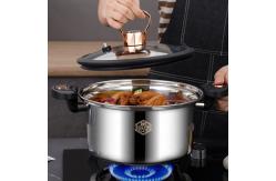 China Custom Logo 5L Double Layer Pressure Cooker Stainless Steel  With Handle supplier