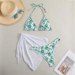 Regular Thickness Three-Piece Swimwear For Beach Occasion Sexy Comfortable Durable Flower Shape for sale