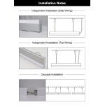 IP20 LED Linear Light Fixture AC100V-240V Installations Aluminum Material for sale