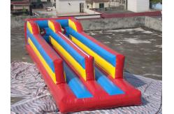 China Inflatable double lanes bungee trampoline supplier