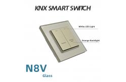 China Glass Panel KNX Wall Switch Home Automation System Tact Smart Wall Light Switches supplier