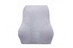 China Soft Back Massage Memory Foam Cushion Pads Lumbar Support Linen Cover supplier
