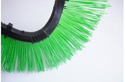 China Concave Convex Injection Road Sweeper Brush Plastic Wire Green Black supplier