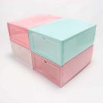 Dustproof Hard Plastic Shoe Boxes , Sturdy Shoe Box Containers 33*24*13.5cm