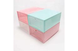 China Dustproof Hard Plastic Shoe Boxes , Sturdy Shoe Box Containers 33*24*13.5cm supplier