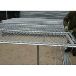 Sliver W3m Temporary Crowd Control Barriers 75*75mm Mesh Hole for sale