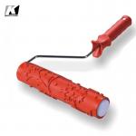 OBM Antiwear Pattern Rubber Roller ,  9'' Embossed Paint Roller for sale
