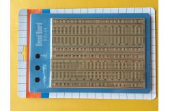 China 1680 Points Brown Solderless Circuit Board Twin Adhesive Back With Blue Plate supplier