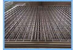 China Removable Temporary Mesh Fencing / Security Fencing With Concrete Block Clamps supplier