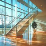 Modern Stainless Steel Handrails with Polished PSS Finish for Staircase Glass Railings for sale