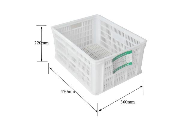 White Transport Stackable Plastic Crate Plastic Folding Storage Boxes