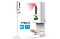 China Auto Hand Sanitizer Dispenser with Intelligent Sensing Non Contact Infrared Thermometer supplier