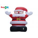 8m Outdoor Christmas Inflatable Santa Claus Wearing A Red Hat for sale