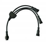 Plastic IP67 IP68 Waterproof Y Connector 3pin 3 Way For 1 In 3 Out LED Lights for sale
