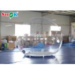 Clear Inflatable Tent Transparent 3m Inflatable Air Tent Non - Toxic  Flame  - Retardant 0.6mm PVC Material for sale