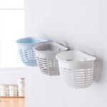 Plastic PP Suction Cup Bitumen Receive Basket For Kitchen