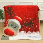 Christmas Flannel Fleece Throw Blanket Cozy Softness For All Season for sale