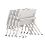 Wood Steel Foldable Training Table Wood Folding Durability With Wheels