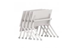 China Wood Steel Foldable Training Table Wood Folding Durability With Wheels supplier