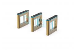 China 304SS Pedestrian Swing Turnstile Gate Passage Width 550mm supplier