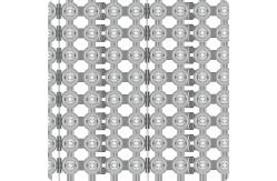 China Transparent T12 Outdoor LED Mesh Screen DC12V Energy Saving Building Exterior supplier