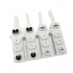 Custom Mold Spray Feel Oil Silicone Keys Rubber Keyboard for sale