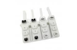 China Custom Mold Spray Feel Oil Silicone Keys Rubber Keyboard supplier